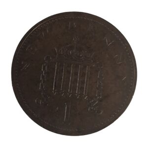 RARE DGREGFD 1971 Elizabeth The Second British Penny 1 .